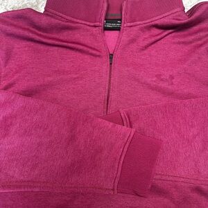 Under Armour maroon/burgundy ColdGear 1/4 zip pullover - Size XL
